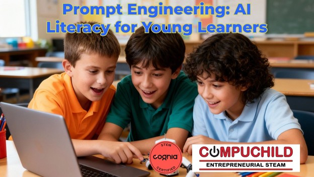 Students explore the basics of Artificial Intelligence through hands-on activities, creative projects, and games as they learn prompt engineering, create stories and images, solve problems, and think critically about how AI works, its limitations, and how to use it safely.